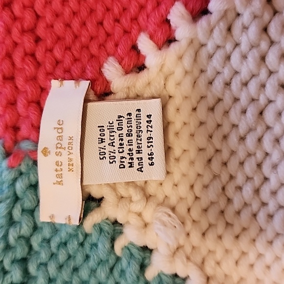 Kate Spade argyle scarf - Picture 2 of 2